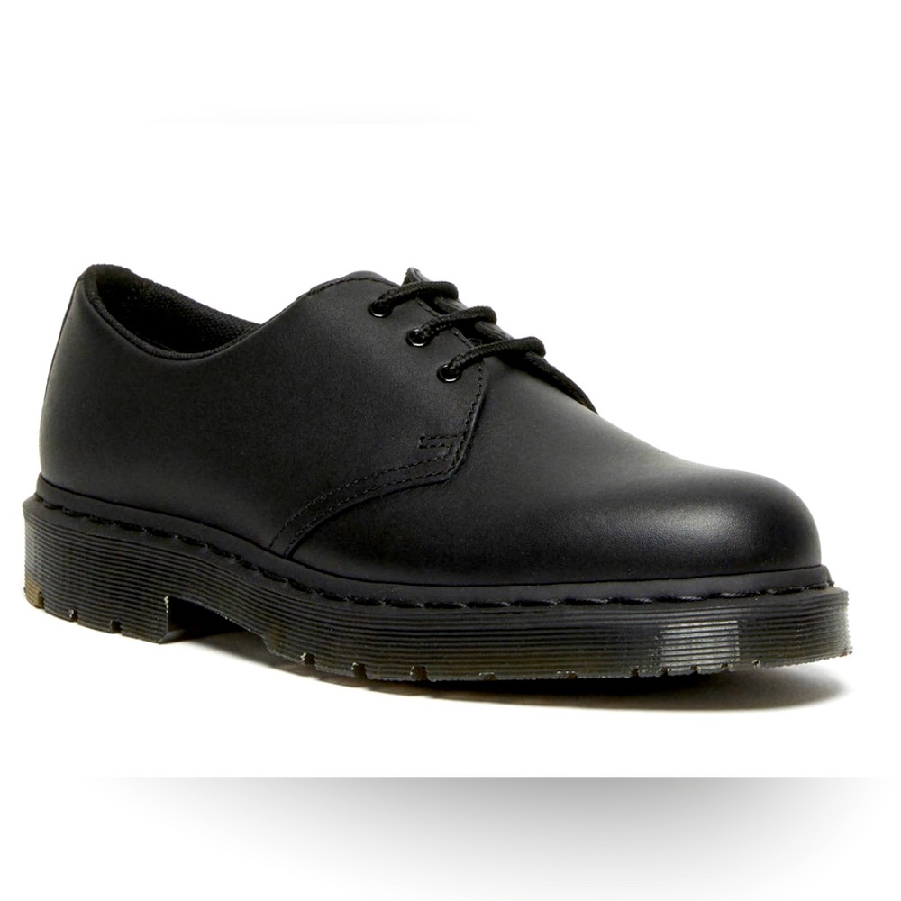 Dr. Martens Industrial Full Grain Black Oxford Shoes - size 10 - New In Box - Picture 1 of 10